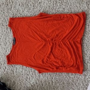 Red Scrunch Crop Top